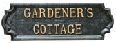Gardeners Cottage sign