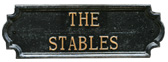 The Stables Cottage sign
